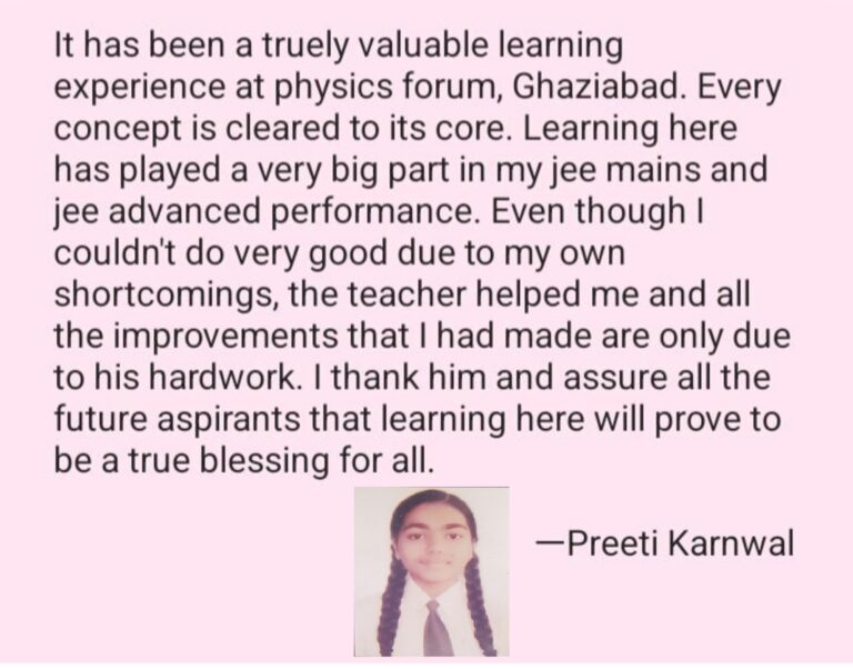 testimonal preeti